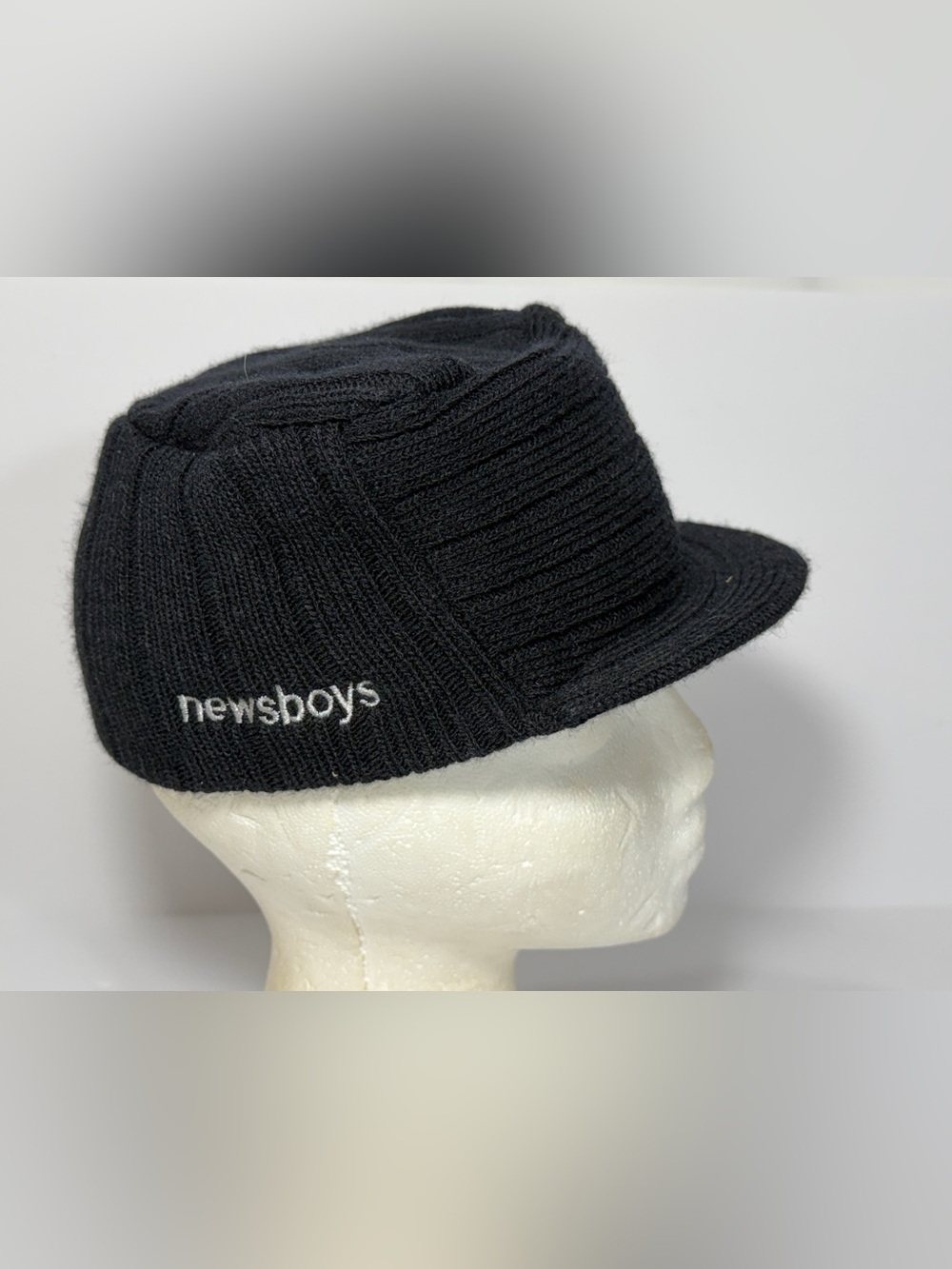 Newsboys Knit Hat Christian Band Visor Cap Ski Army Alternative Apparel VINTAGE